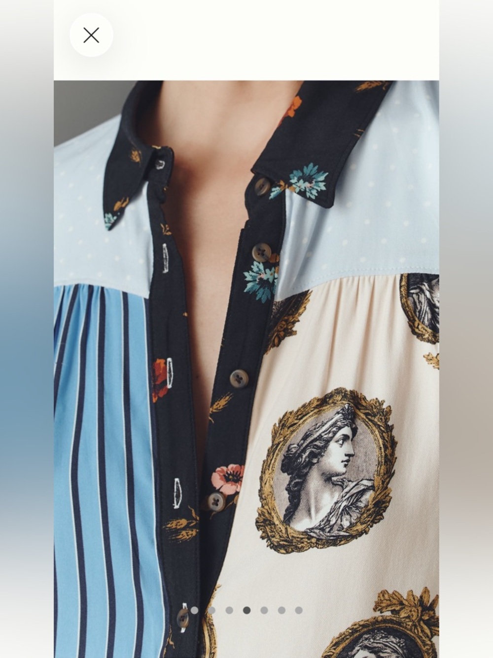 Anthropologie Maeve Paz button down shirt - Picture 4 of 7